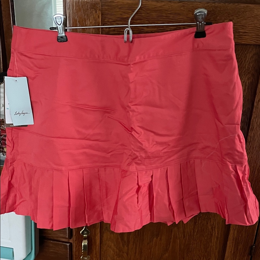 Golf Skirt Lady Hagen Coral Mini Skirt